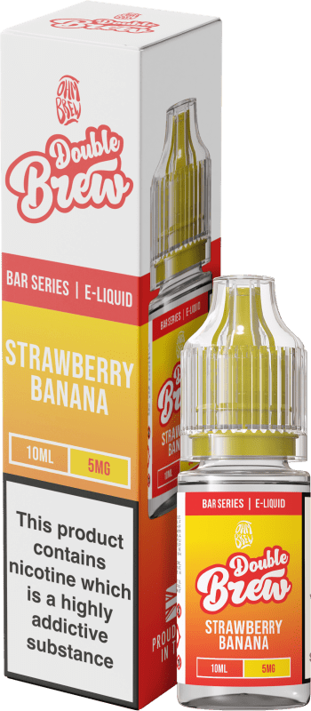 OHM BREW DOUBLE BREW STRAWBERRY BANANA 10ML NIC SALT E - LIQUID - Super E - cig