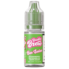 OHM BREW DOUBLE BREW STRAWBERRY WATERMELON BUBBLEGUM 10ML NIC SALT E - LIQUID - Super E - cig