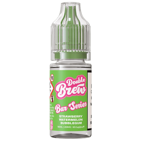 OHM BREW DOUBLE BREW STRAWBERRY WATERMELON BUBBLEGUM 10ML NIC SALT E - LIQUID - Super E - cig