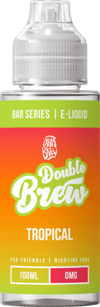 OHM BREW DOUBLE BREW TROPICAL 100ML SHORTFILL E - LIQUID - Super E - cig