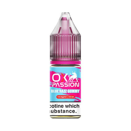 OX PASSION BLUE RAZZ GUMMY 10ML NIC SALT E - LIQUID - Super E - cig