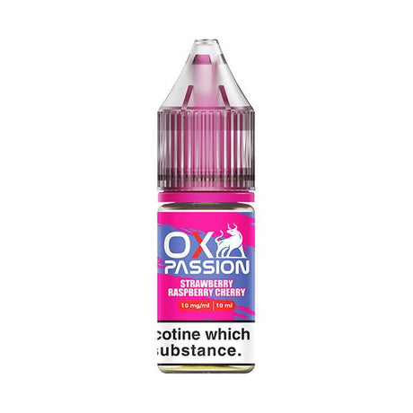 OX PASSION STRAWBERRY RASPBERRY CHERRY 10ML NIC SALT E - LIQUID - Super E - cig