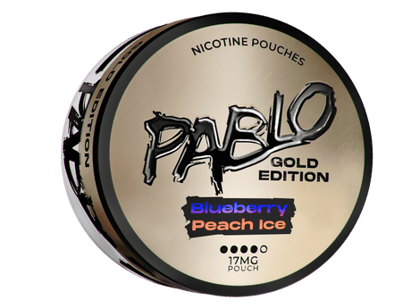 PABLO GOLD EDITION NICOTINE POUCHES 20 PACK - BLUEBERRY PEACH ICE
