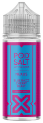 POD SALT - 100ML NEXUS BLUE RAZZ CHERRY BLAST 0MG SHORTFILL E LIQUID - Super E-cig