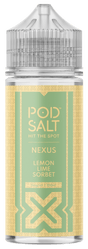 POD SALT - 100ML NEXUS LEMON LIME SORBET 0MG SHORTFILL E LIQUID - Super E-cig