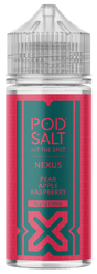 POD SALT - 100ML NEXUS PEAR APPLE RASPBERRY 0MG SHORTFILL E LIQUID - Super E-cig