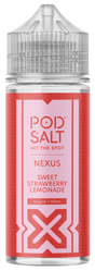 POD SALT - 100ML NEXUS SWEET STRAWBERRY LEMONADE 0MG SHORTFILL E LIQUID - Super E-cig