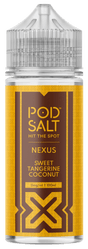 POD SALT - 100ML NEXUS SWEET TANGERINE COCONUT 0MG SHORTFILL E LIQUID - Super E-cig