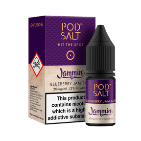 POD SALT - 10ML BLUEBERRY JAM TART NIC SALTS E LIQUID - Super E-cig