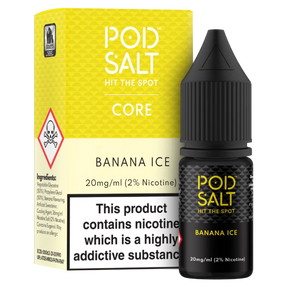 POD SALT BANANA ICE 10ML NIC SALT E - LIQUID - Super E - cig