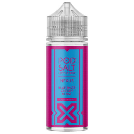 POD SALT NEXUS BLUE RAZZ CHERRY BLAST 100ML SHORTFILL E - LIQUID - Super E - cig