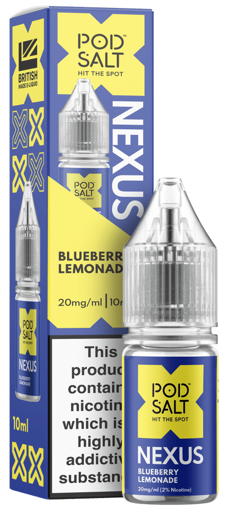 POD SALT NEXUS BLUEBERRY LEMONADE 10ML NIC SALT E - LIQUID - Super E - cig