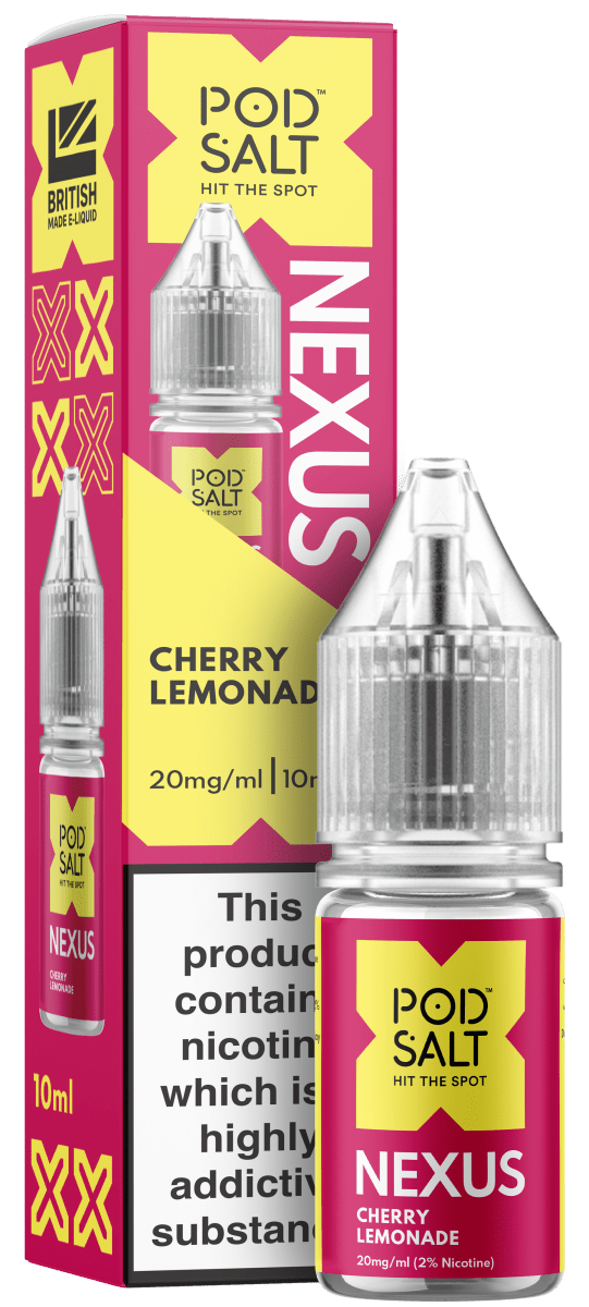 POD SALT NEXUS CHERRY LEMONADE 10ML NIC SALT E - LIQUID - Super E - cig