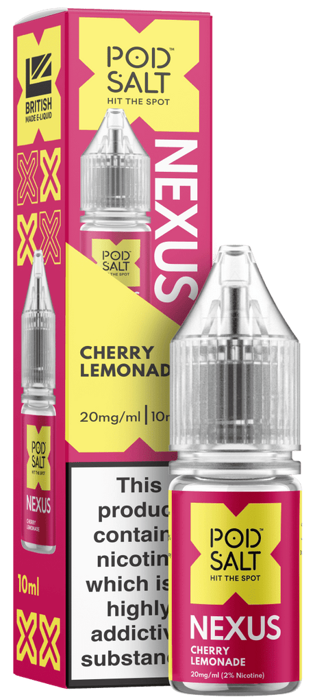POD SALT NEXUS CHERRY LEMONADE 10ML NIC SALT E - LIQUID - Super E - cig