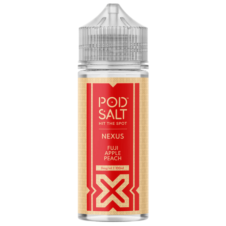 POD SALT NEXUS FUJI APPLE PEACH 100ML SHORTFILL E - LIQUID - Super E - cig