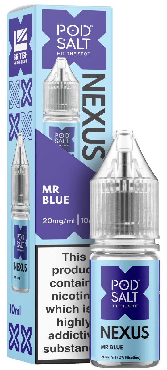 POD SALT NEXUS MR BLUE 10ML NIC SALT E - LIQUID - Super E - cig