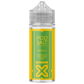 POD SALT NEXUS PINEAPPLE PASSION LIME 100ML SHORTFILL E - LIQUID - Super E - cig