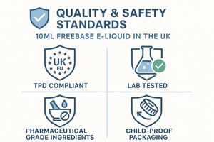 10ml Freebase E-Liquid Quality & Safety - Quality & Safety Standards