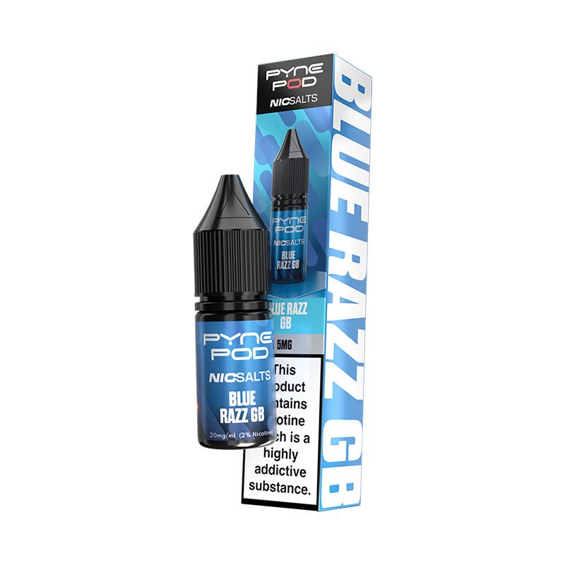 PYNE POD BLUE RAZZ GB 10ML NIC SALT E-LIQUID - 5MG