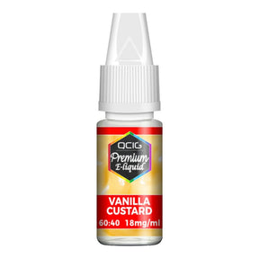 QCIG - 10ML VANILLA CUSTARD E LIQUID - Super E-cig