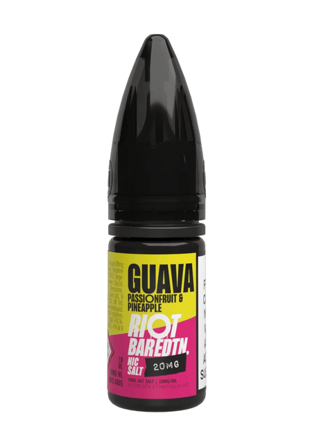 RIOT BAREDTN GUAVA PASSIONFRUIT & PINEAPPLE 10ML NIC SALT E - LIQUID - Super E - cig