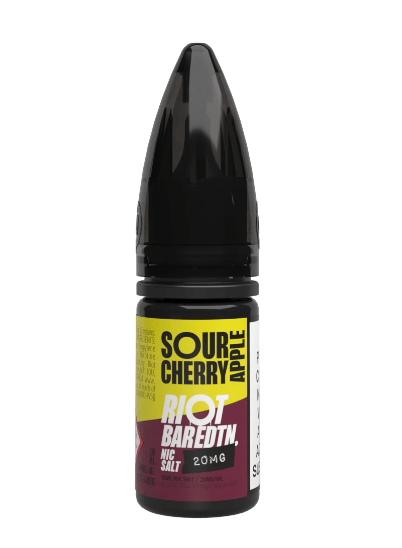 RIOT BLCK EDTN SOUR CHERRY APPLE 10ML NIC SALT E - LIQUID - Super E - cig