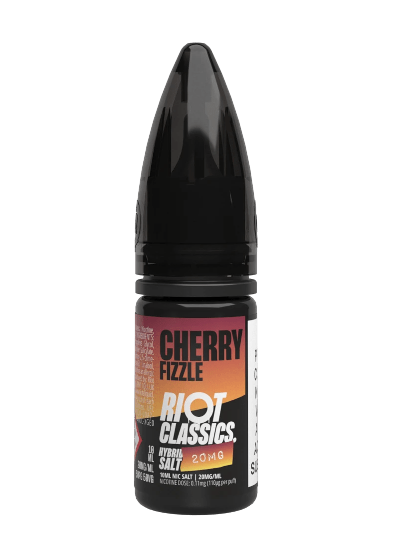 RIOT CLASSICS CHERRY FIZZLE 10ML NIC SALT E - LIQUID - Super E - cig