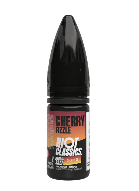 RIOT CLASSICS CHERRY FIZZLE 10ML NIC SALT E - LIQUID - Super E - cig