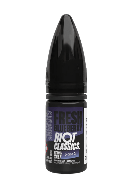 RIOT CLASSICS FRESH BLUEBERRY 10ML NIC SALT E - LIQUID - Super E - cig