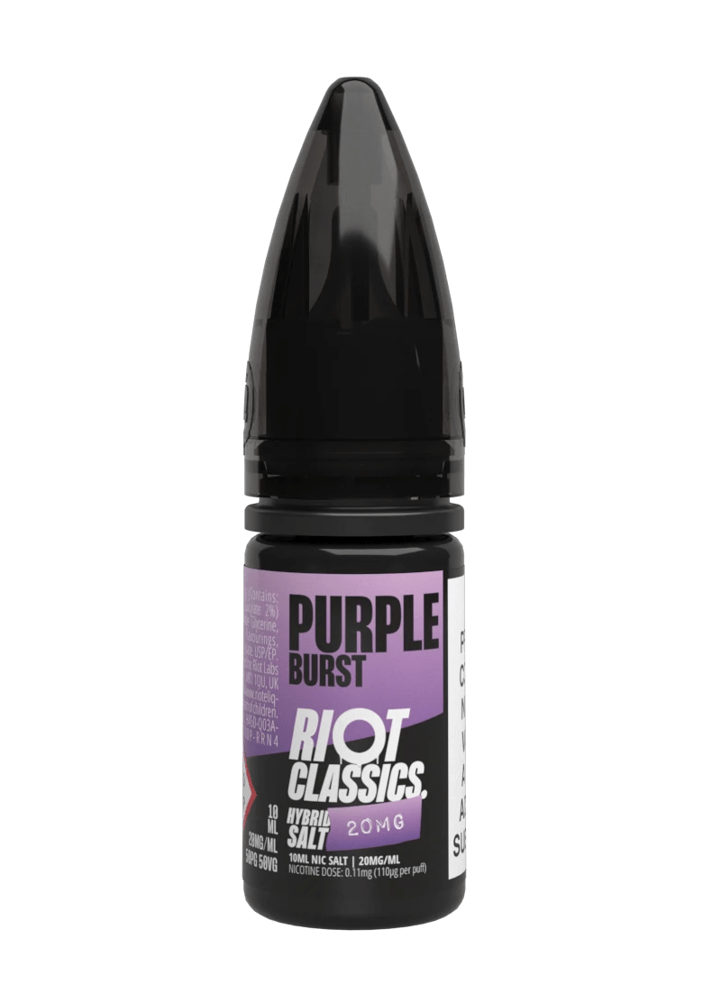 RIOT CLASSICS PURPLE BURST 10ML NIC SALT E - LIQUID - Super E - cig