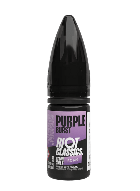 RIOT CLASSICS PURPLE BURST 10ML NIC SALT E - LIQUID - Super E - cig