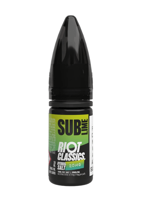 RIOT CLASSICS SUB LIME 10ML NIC SALT E - LIQUID - Super E - cig