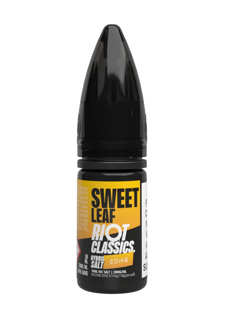 RIOT CLASSICS SWEET LEAF 10ML NIC SALT E - LIQUID - Super E - cig