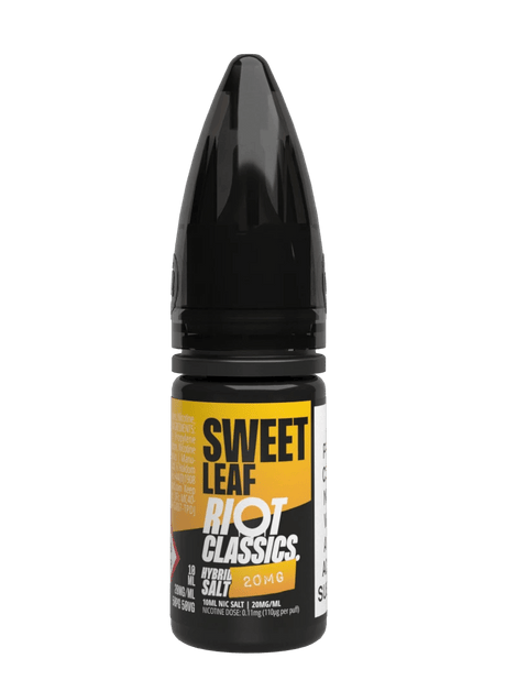 RIOT CLASSICS SWEET LEAF 10ML NIC SALT E - LIQUID - Super E - cig