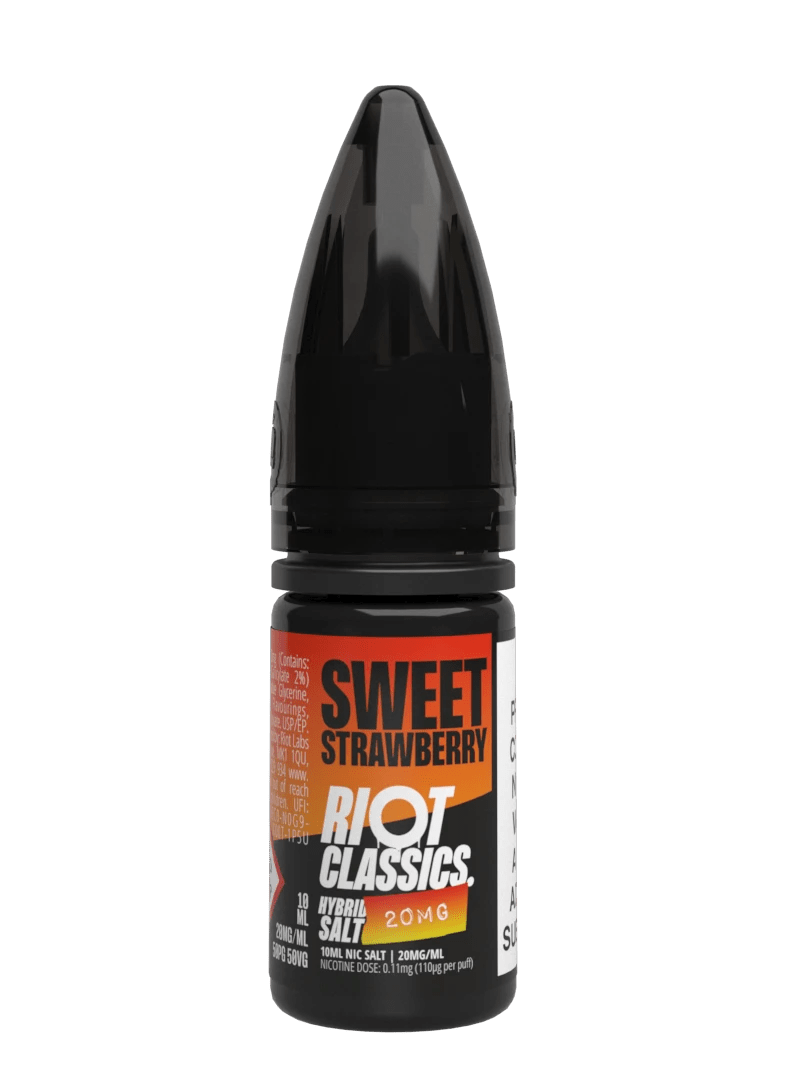 RIOT CLASSICS SWEET STRAWBERRY 10ML NIC SALT E - LIQUID - Super E - cig