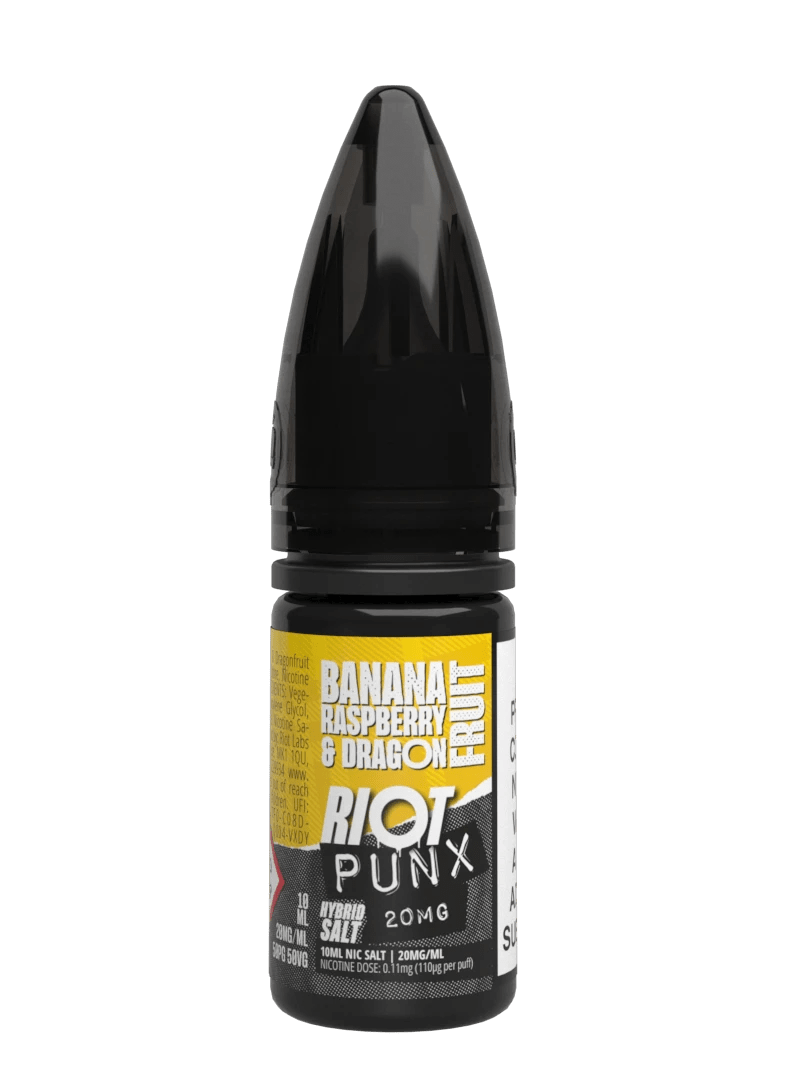 RIOT PUNXS BANANA RASPBERRY & DRAGONFRUIT 10ML NIC SALT E - LIQUID - Super E - cig