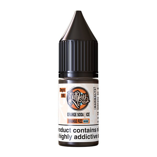 RUTHLESS BAR SALTZ ORANGE FIZZ ON ICE 10ML NIC SALT E - LIQUID - Super E - cig