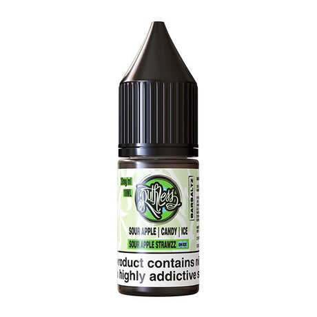 RUTHLESS BAR SALTZ SOUR APPLE STRAWZZ ON ICE 10ML NIC SALT E - LIQUID - Super E - cig