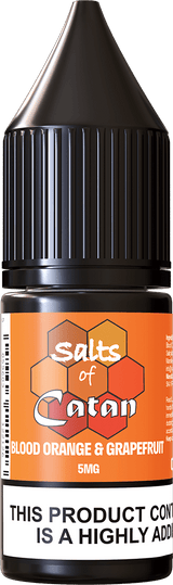 SALTS OF CATAN - 10ML BLOOD ORANGE & GRAPEFRUIT NIC SALT E LIQUID - Super E-cig
