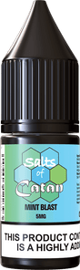 SALTS OF CATAN - 10ML MINT BLAST NIC SALT E LIQUID - Super E-cig