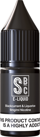 SBC - 10ML BLACKCURRANT LIQUORICE E LIQUID - Super E-cig