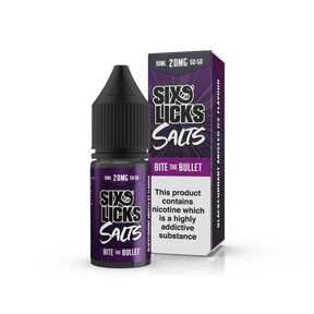 SIX LICKS - 10ML BITE THE BULLET NIC SALT E LIQUID - Super E-cig