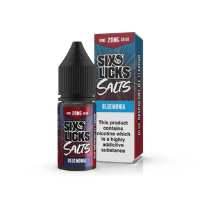 SIX LICKS - 10ML BLUEMONIA NIC SALT E LIQUID - Super E-cig