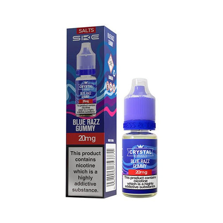 SKE CRYSTAL ORIGINAL BLUE RAZZ GUMMY 10ML NIC SALT E - LIQUID - Super E - cig