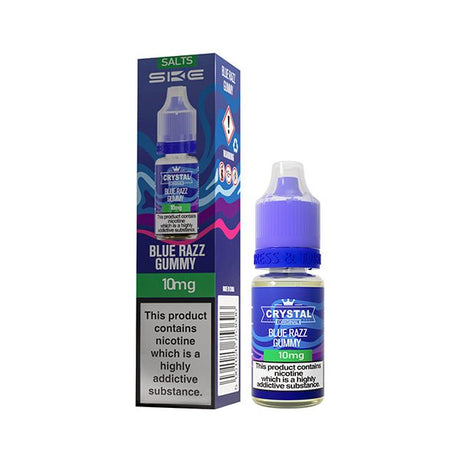 SKE CRYSTAL ORIGINAL BLUE RAZZ GUMMY 10ML NIC SALT E - LIQUID - Super E - cig