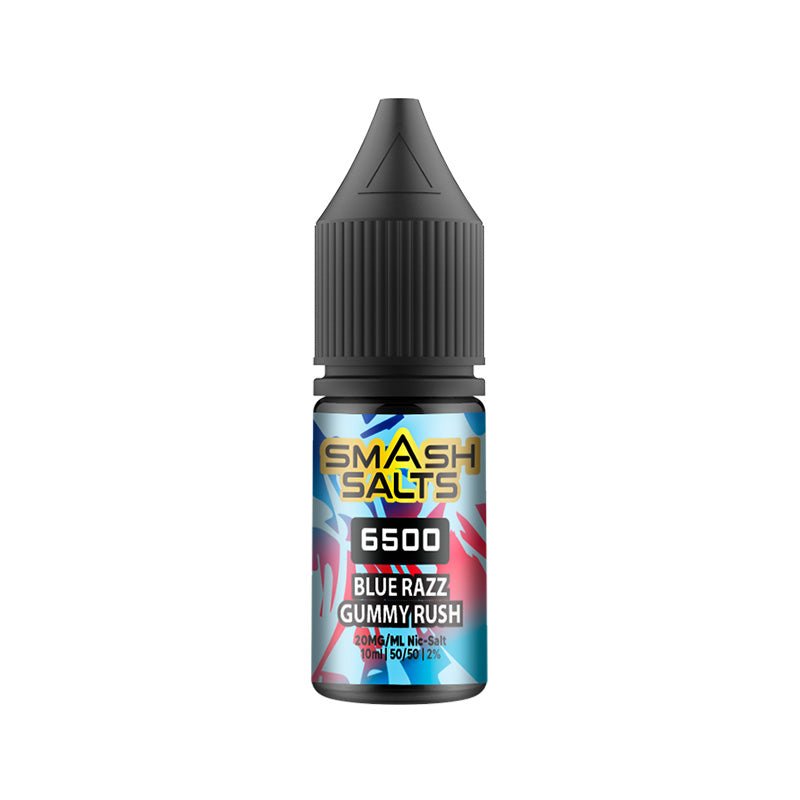 SMASH SALTS BLUE RAZZ GUMMY RUSH 10ML NIC SALT E - LIQUID - Super E - cig