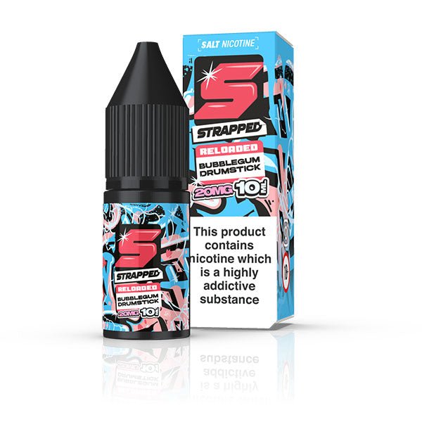 STRAPPED RELOADED BUBBLEGUM DRUMSTICK 10ML NIC SALT E - LIQUID - Super E - cig