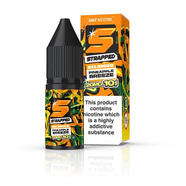 STRAPPED RELOADED PINEAPPLE BREEZE 10ML NIC SALT E - LIQUID - Super E - cig