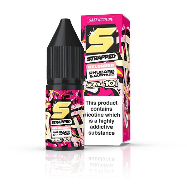 STRAPPED RELOADED RHUBARB & CUSTARD 10ML NIC SALT E - LIQUID - Super E - cig