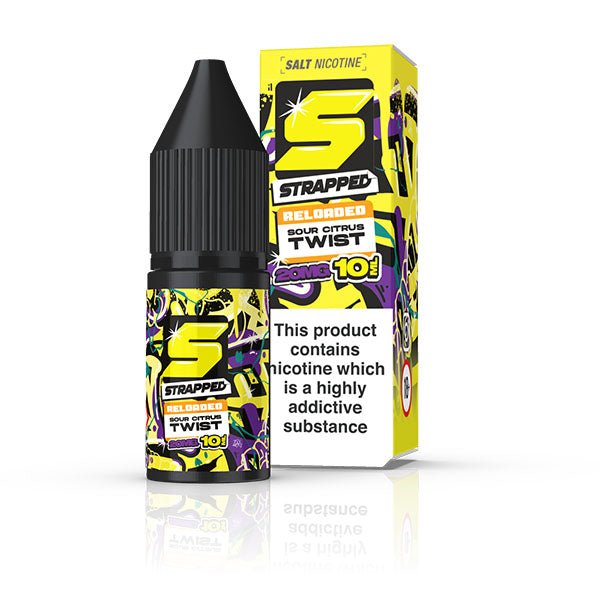 STRAPPED RELOADED SOUR CITRUS TWIST 10ML NIC SALT E - LIQUID - Super E - cig